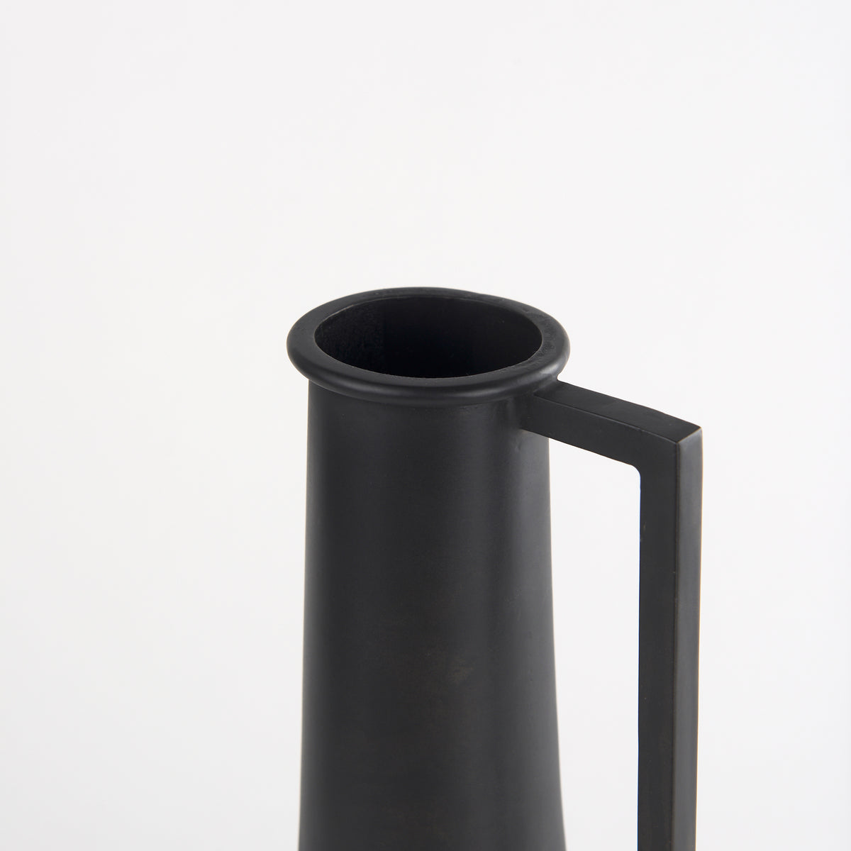 Aubrey Black Small Iron Flower Vase - Ornate Home