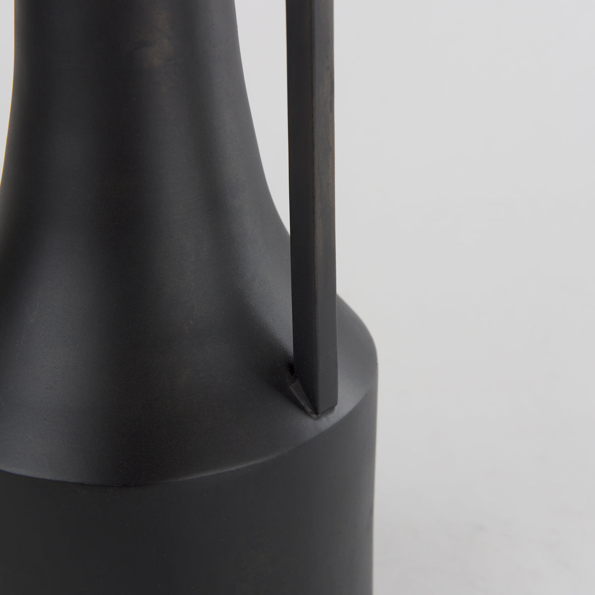 Aubrey Black Small Iron Flower Vase - Ornate Home