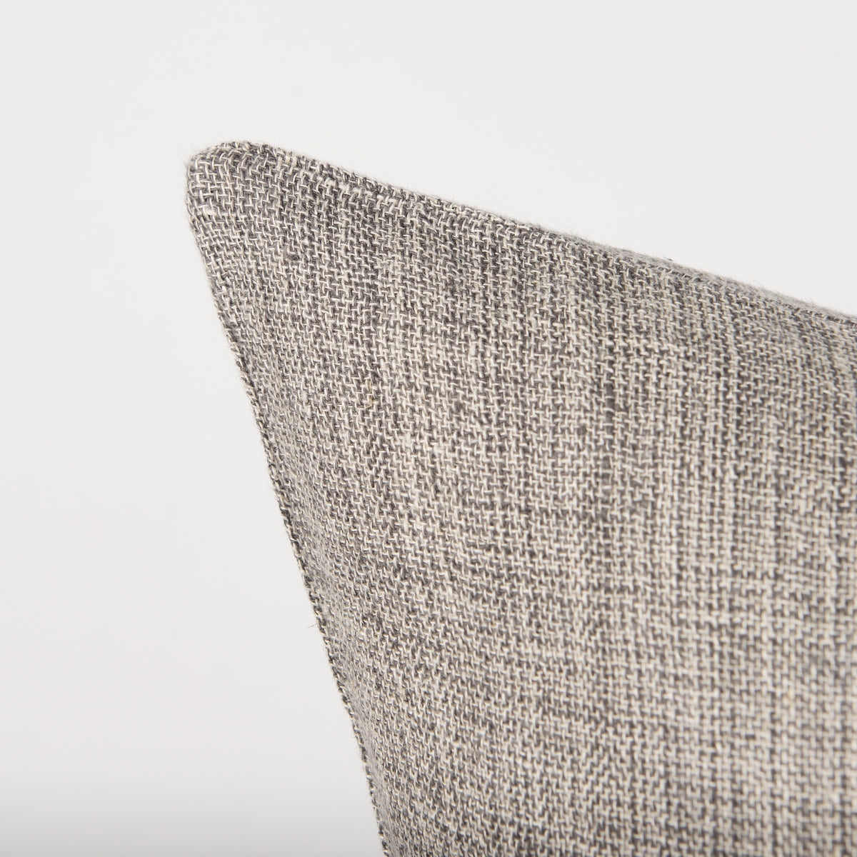 Jacklyn Gray 22x22 Linen Square Decorative Pillow Cover