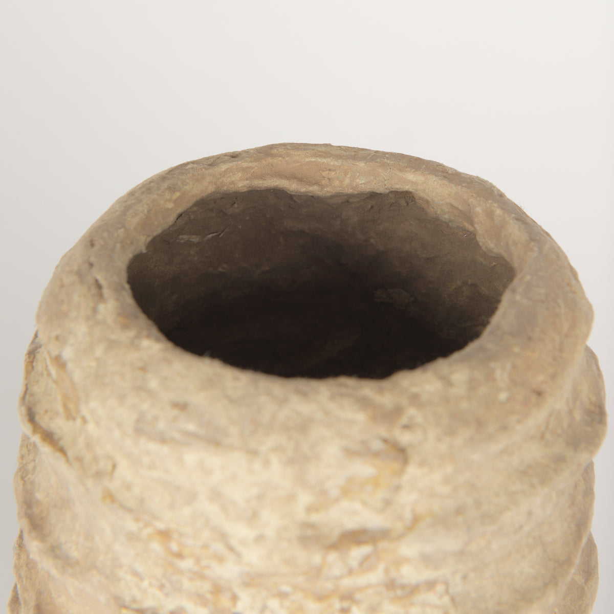 Kamli Beige Small Paper Mache Vase