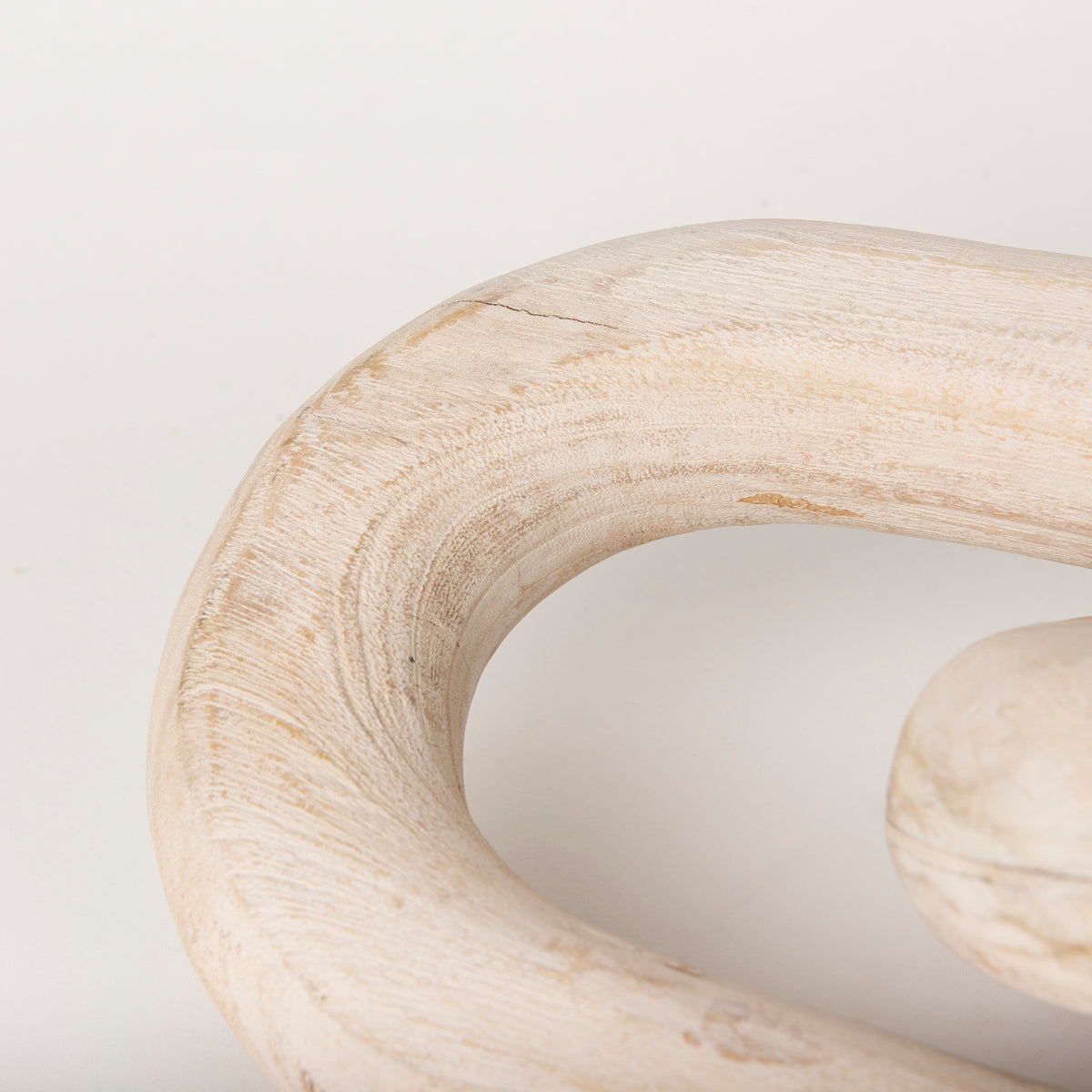 Tayla Blonde Large Wood Chain Link