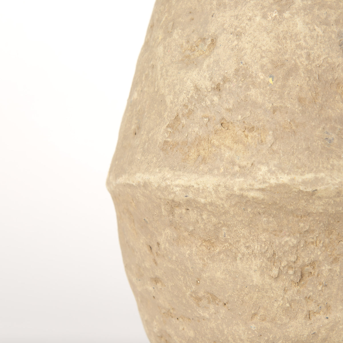Rundal Beige Small Paper Mache Vase