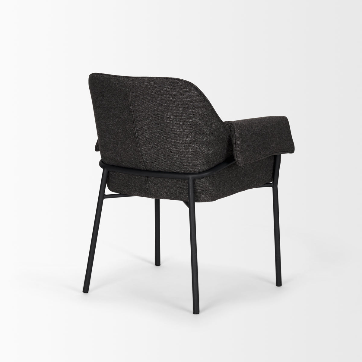 Brently Gray Curved Back Dining Arm Chair (Set of 2)