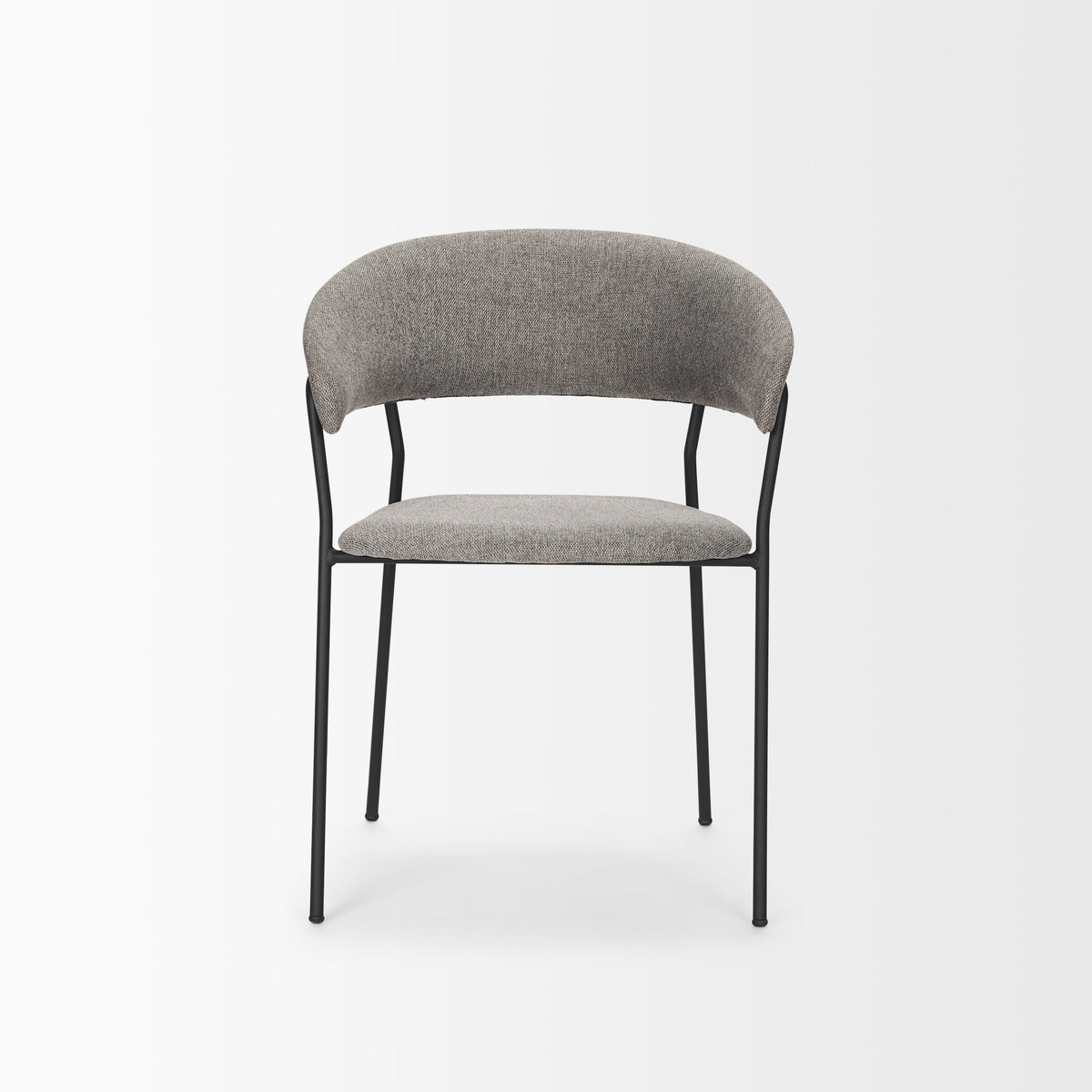 Carolyn Gray Contoured Back Dining Side Chair (Set of 2)