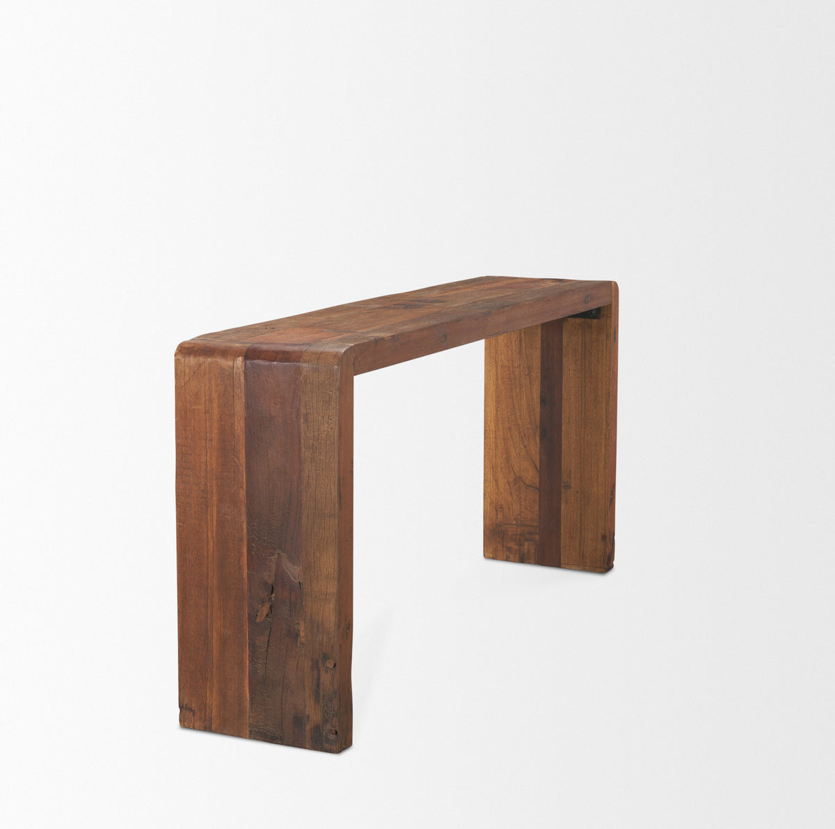 Estelle Brown Rustic Reclaimed Wood Console Table