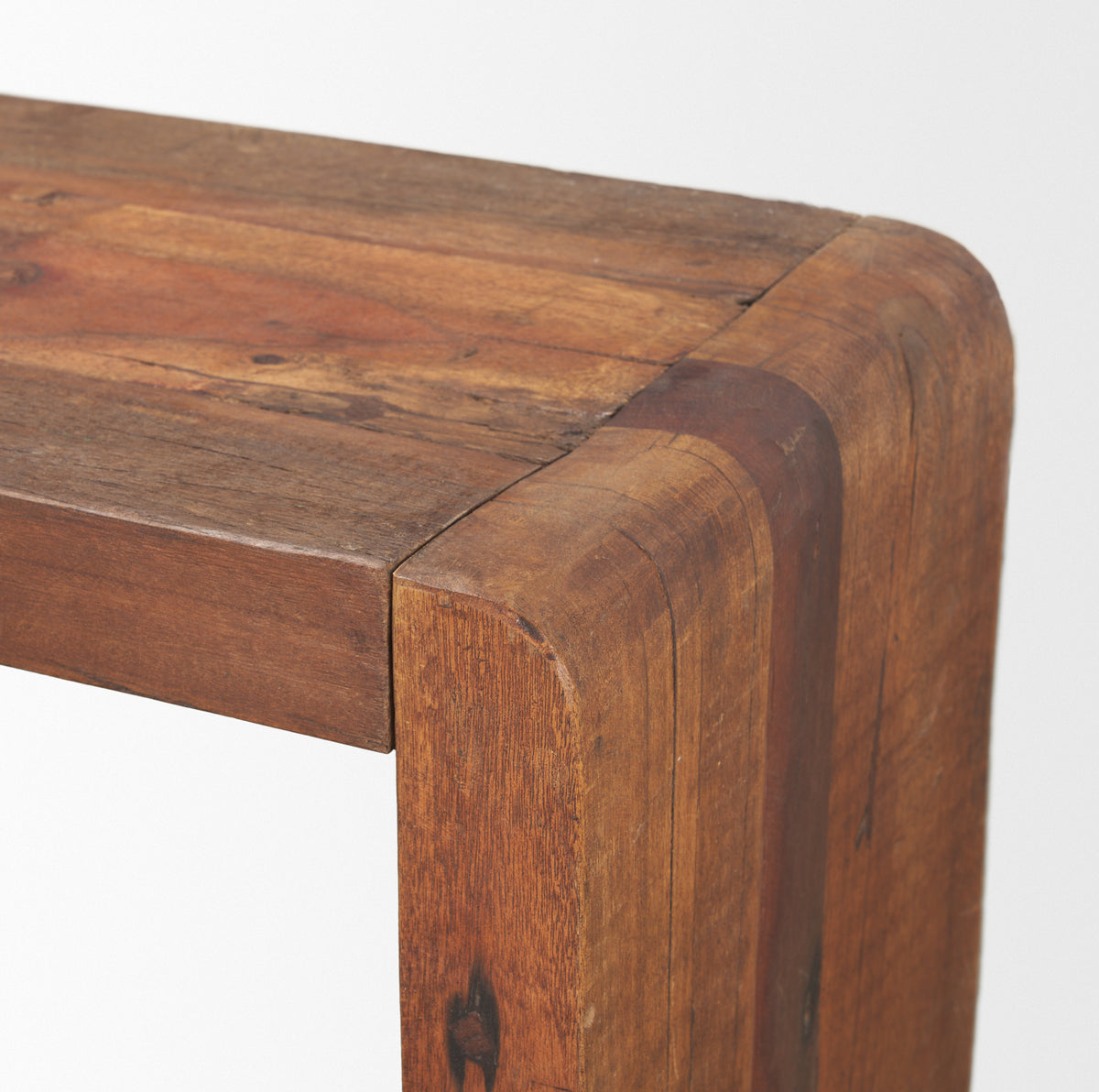 Estelle Brown Rustic Reclaimed Wood Console Table