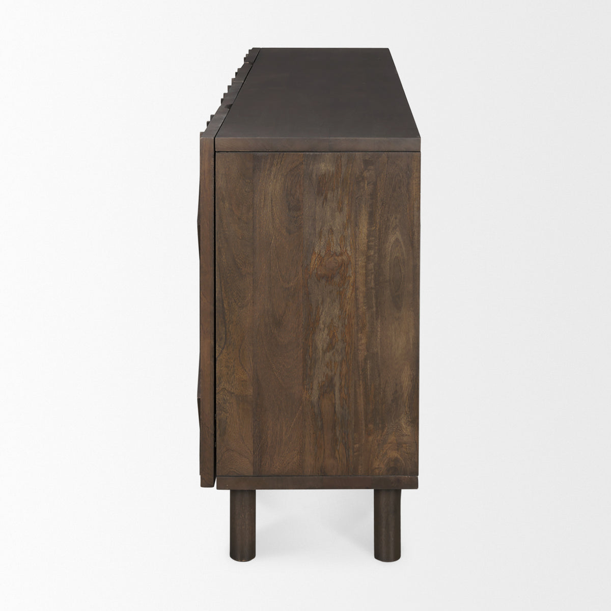 Heera Dark Brown Diamond Motif with Shelf Sideboard