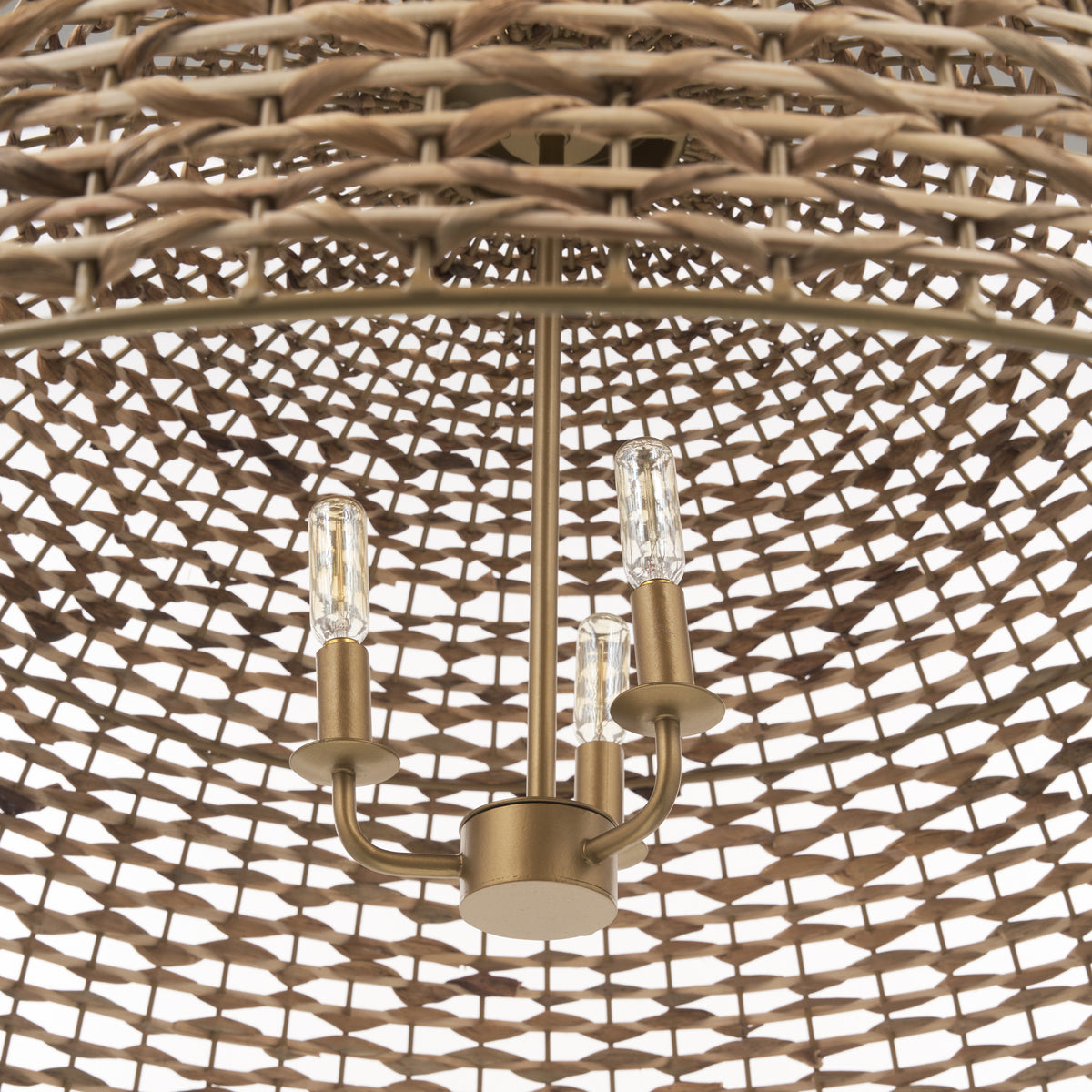 Sana Brown Extra Large Watergrass Pendant Light