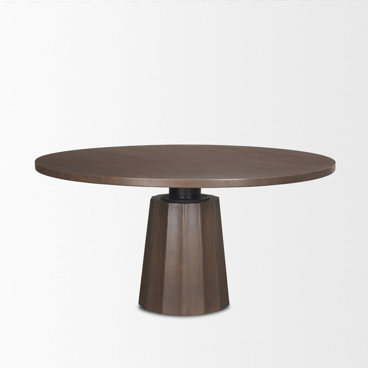 Swanson Dark Brown 60" Round Pedestal Dining Table