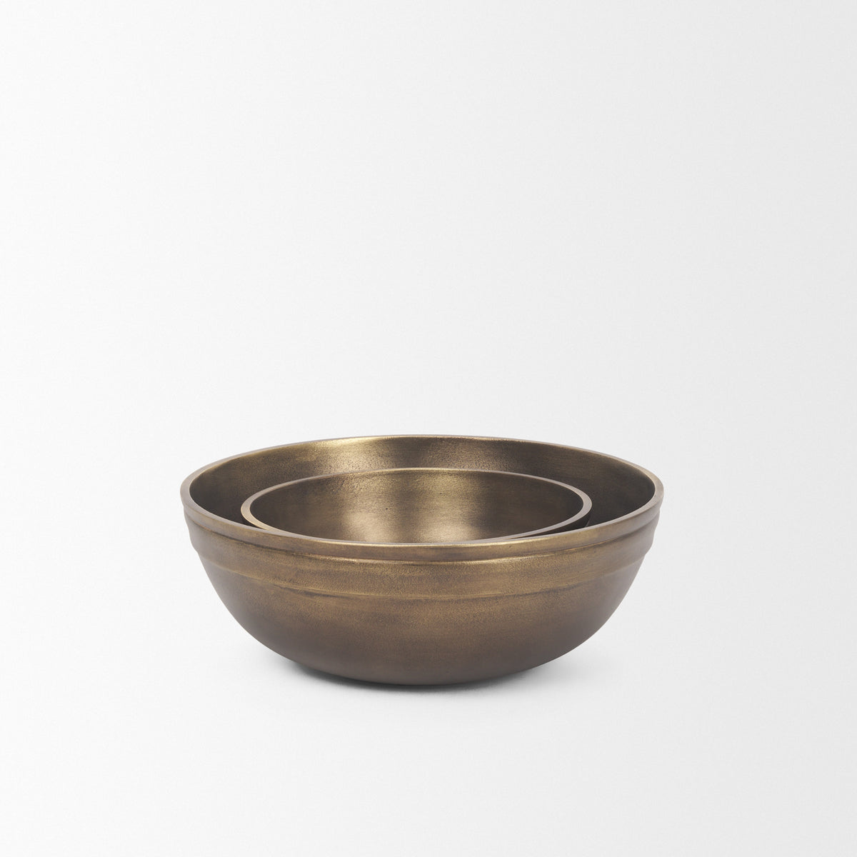 Tomiko Brass Decorative Cast Aluminum Round Bowls