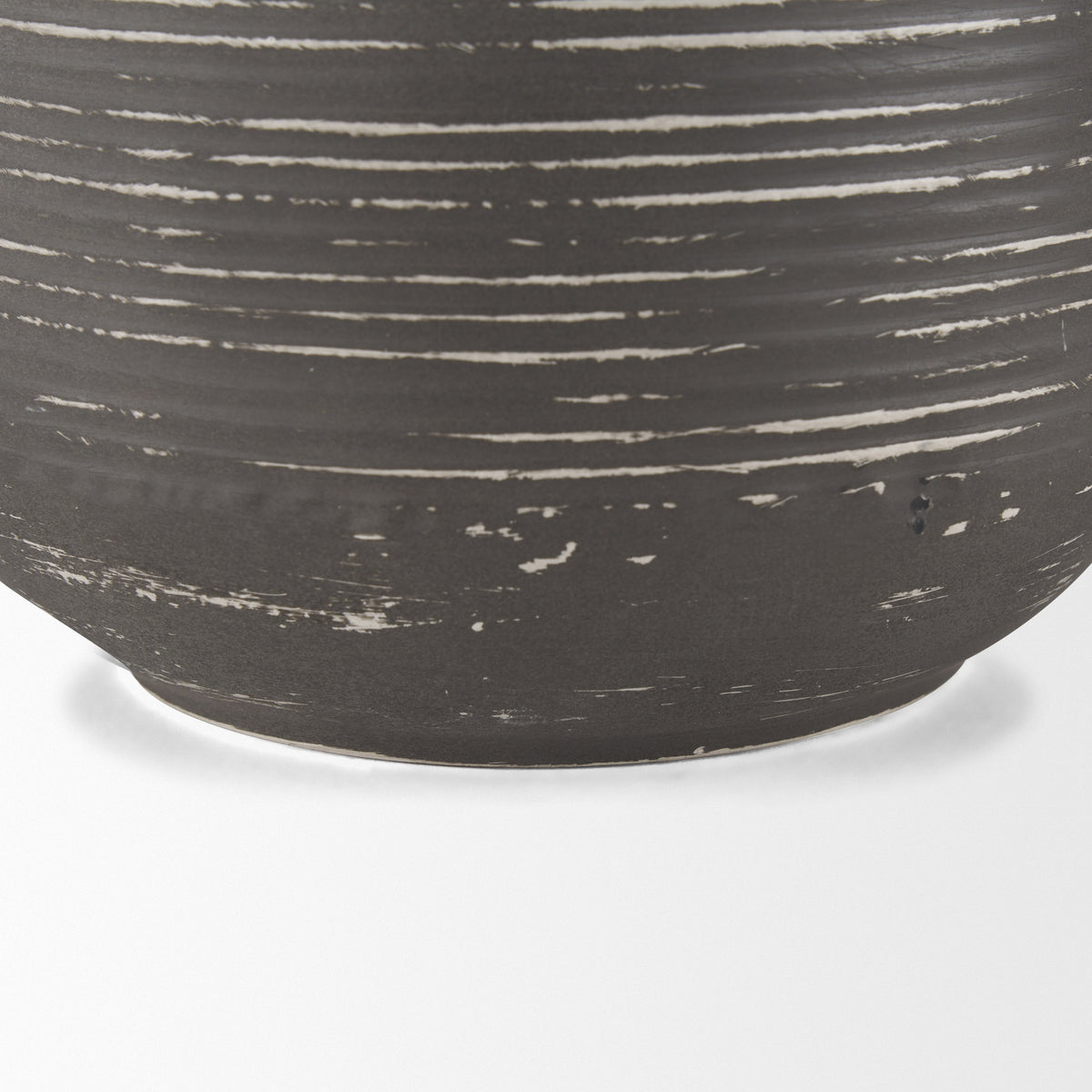 Toru White/Gray Tall Ombre Metal Vase