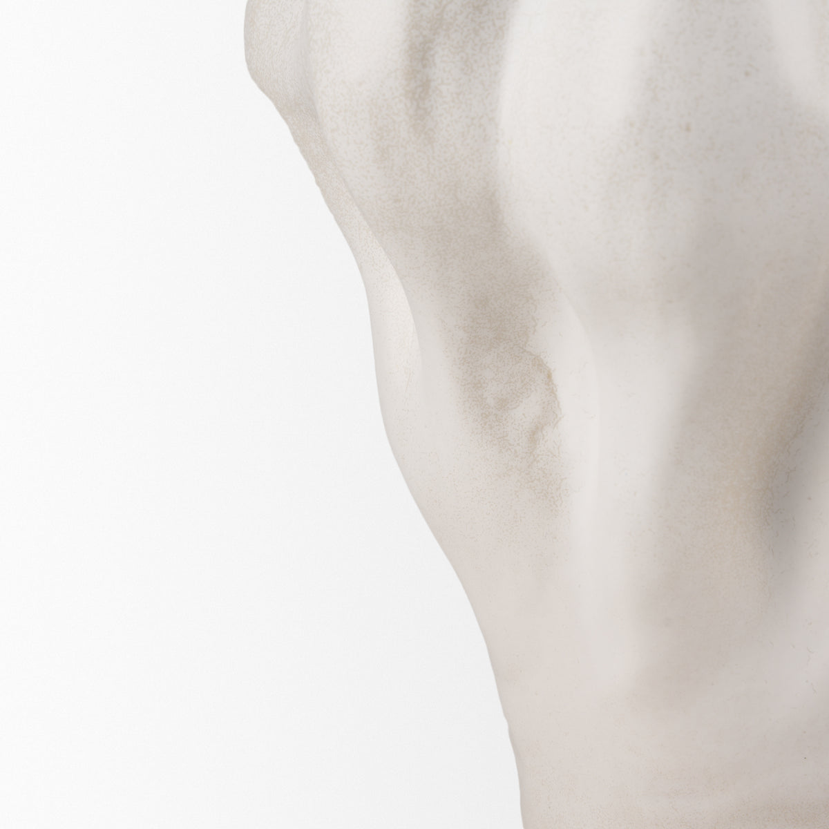 Vanna Cream Sculptural Glazed Ceramic Vase