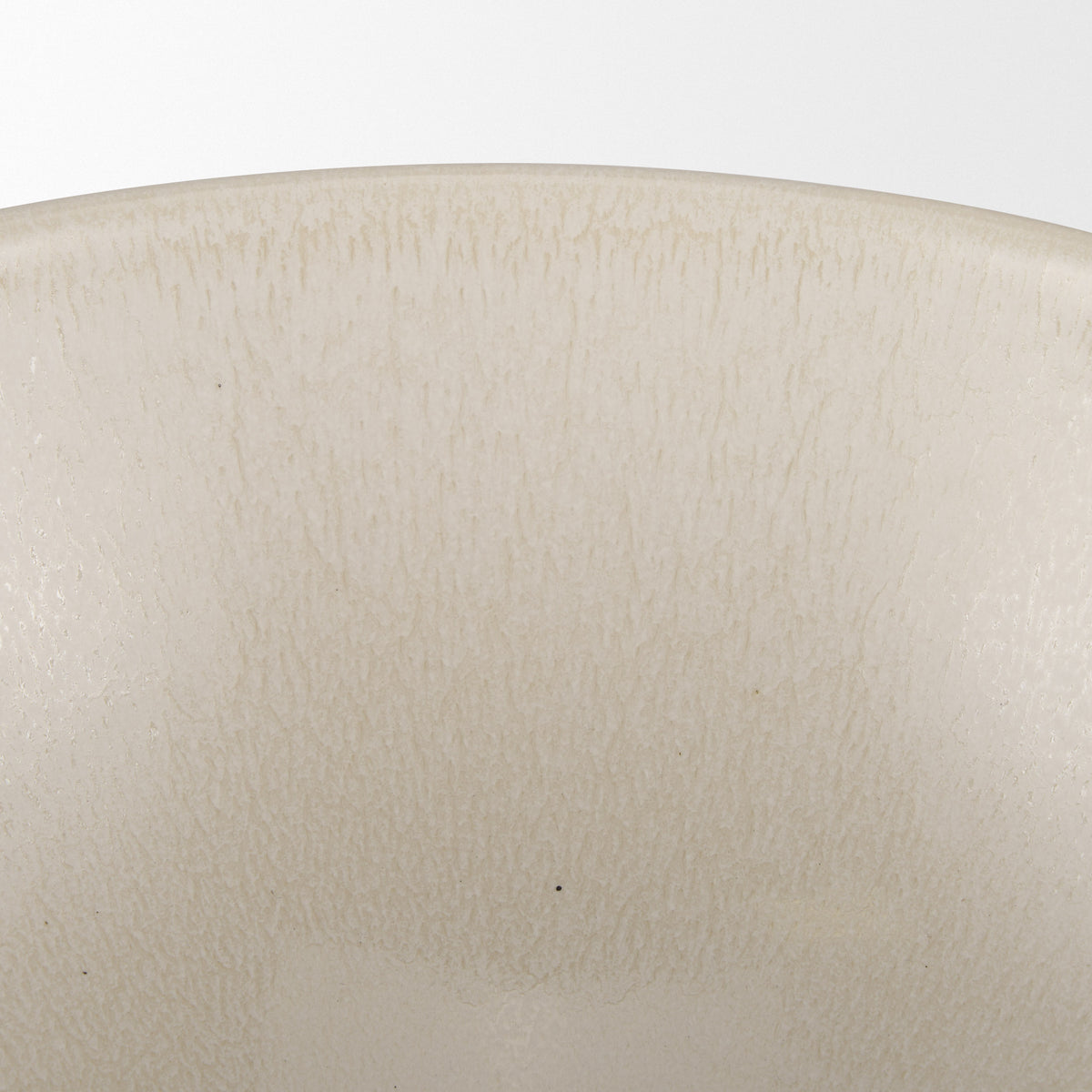 Tyren Cream Glazed Decorative Round Ceramic Bowl