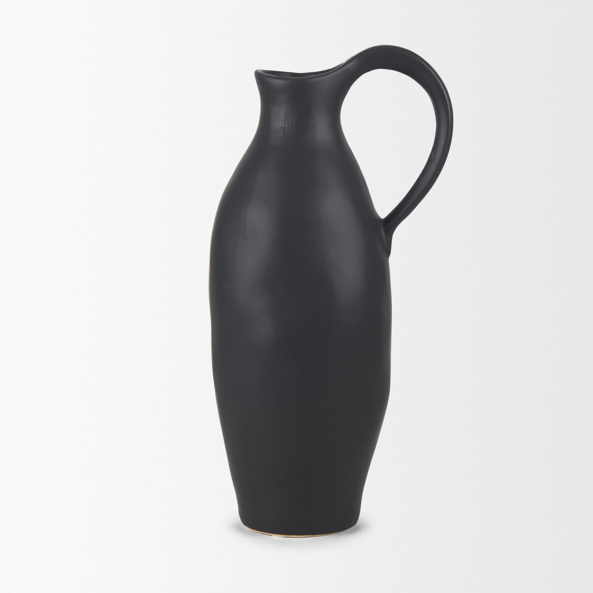 Valora Matte Black Ceramic Jug