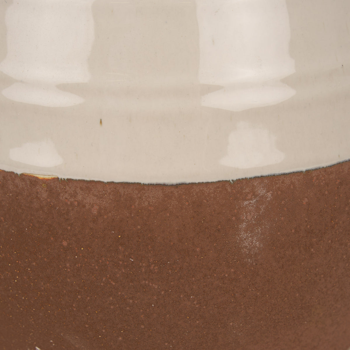 Tryna Beige/Matte Brown Small Ceramic Vase