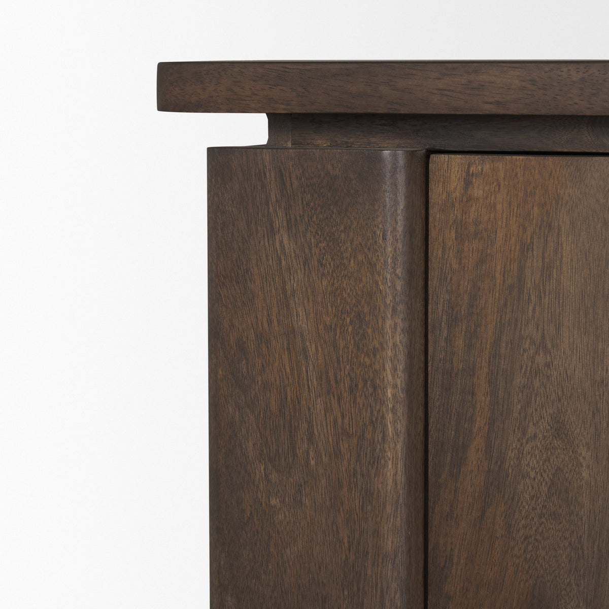 Wallen Dark Brown 2 Door Solid Wood with 3 Drawers Sideboard