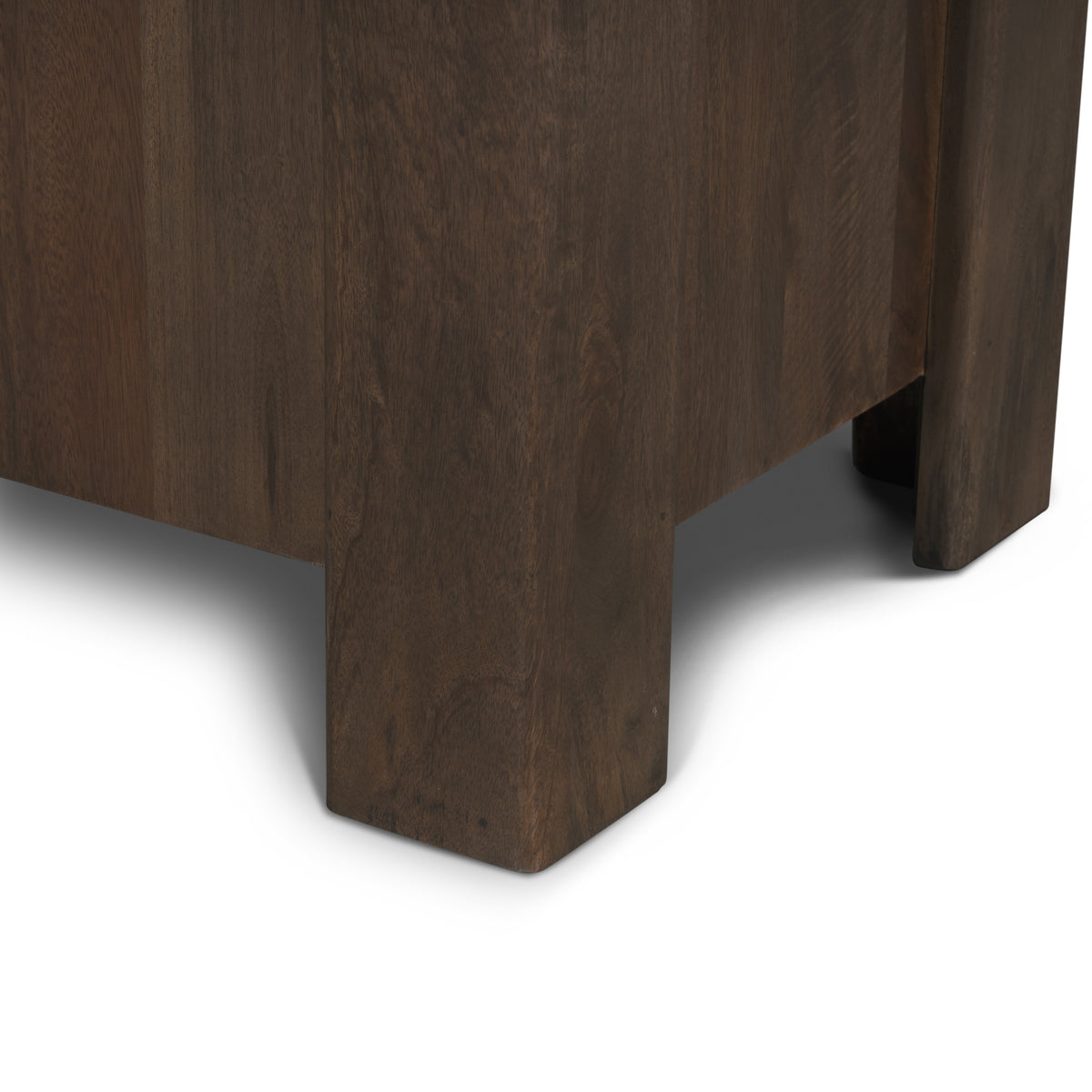 Wallen Dark Brown 2 Door Solid Wood with 3 Drawers Sideboard