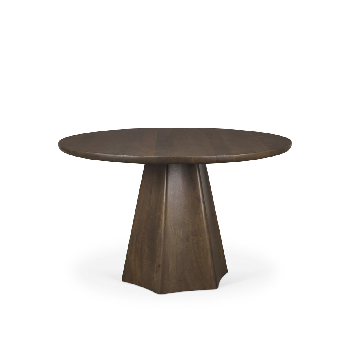 Jovani Dark Brown 48" Round Pedestal Dining Table