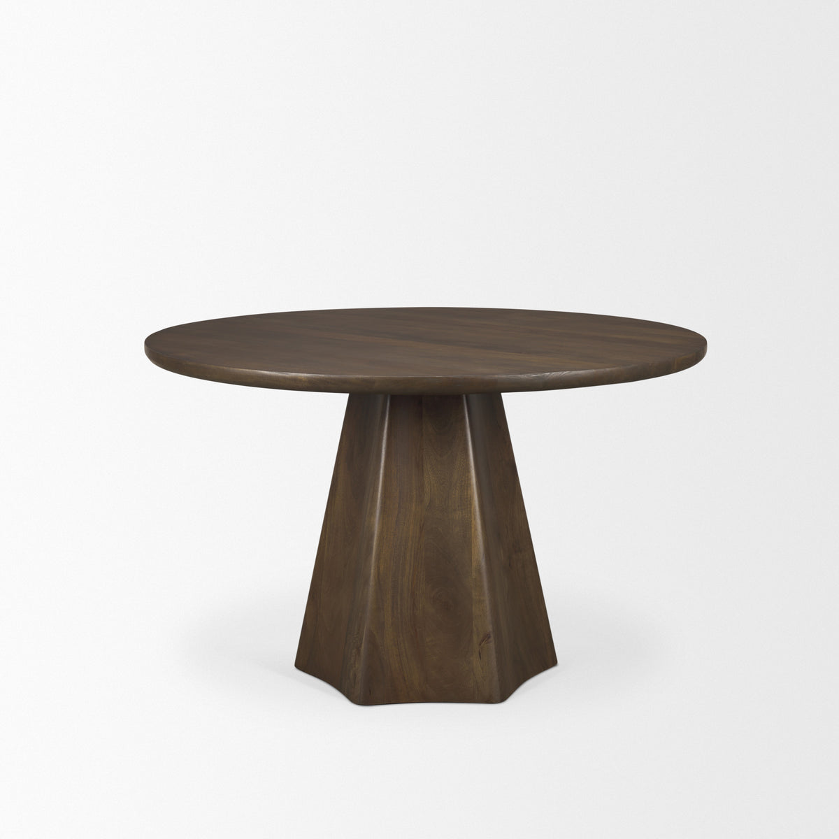 Jovani Dark Brown 48" Round Pedestal Dining Table