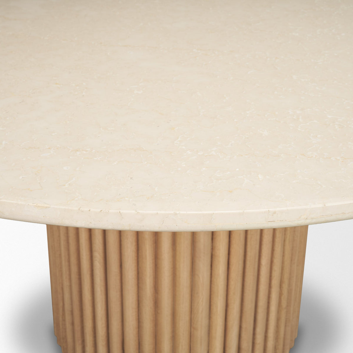 Marbrello Light Brown 60" Round Dining Table