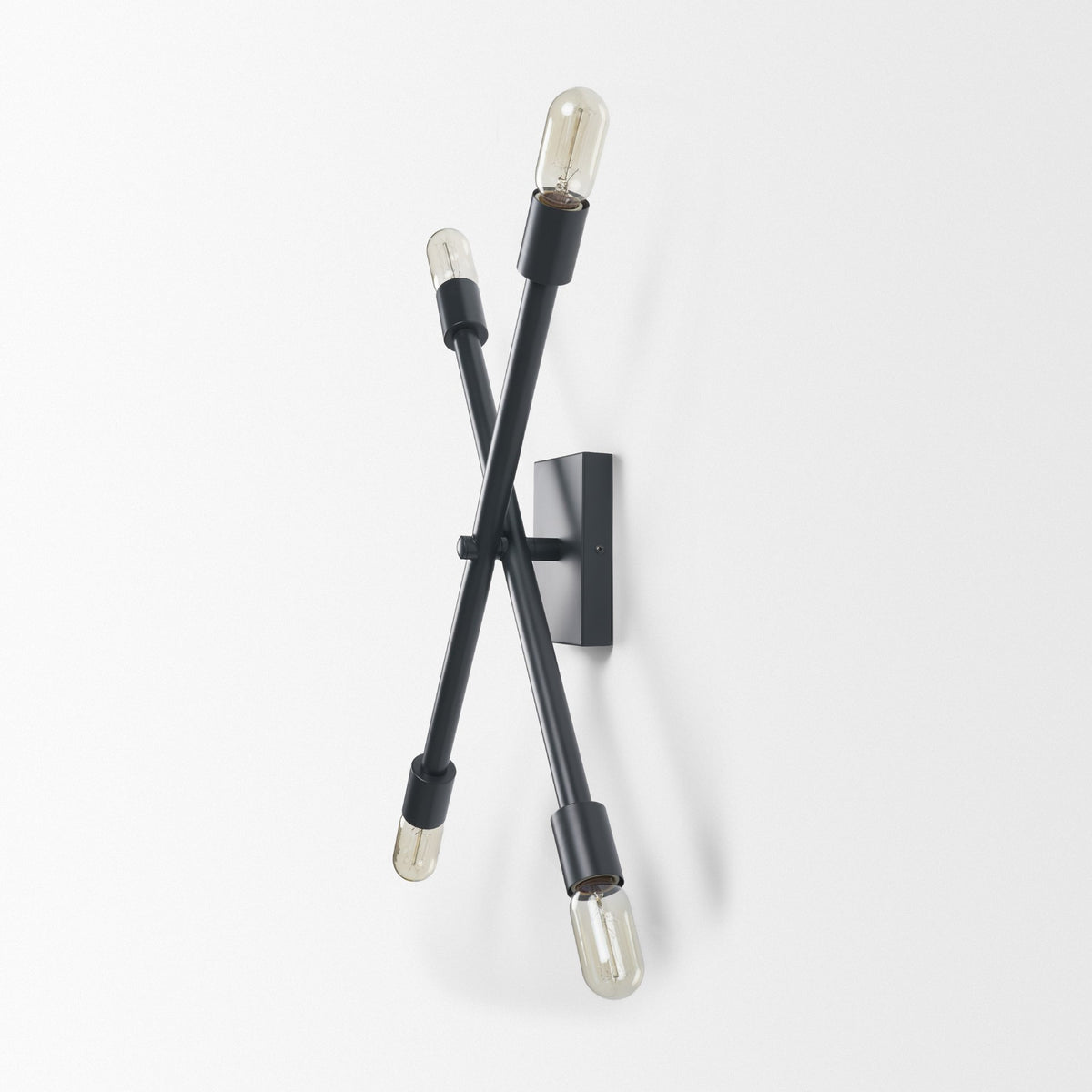Xendi Black Metal Sputnik Wall Sconce