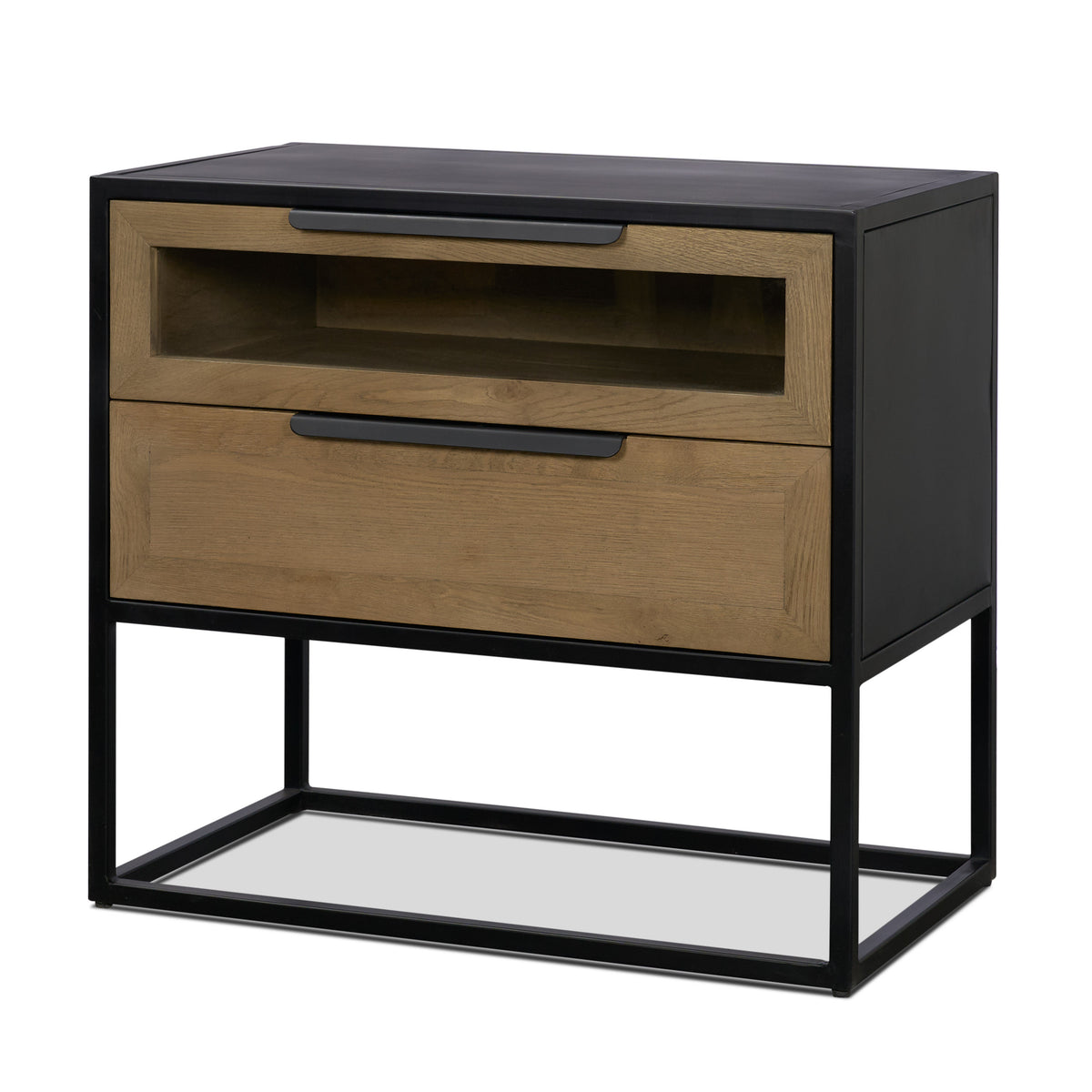 Sloan Light Brown/Black Side Table