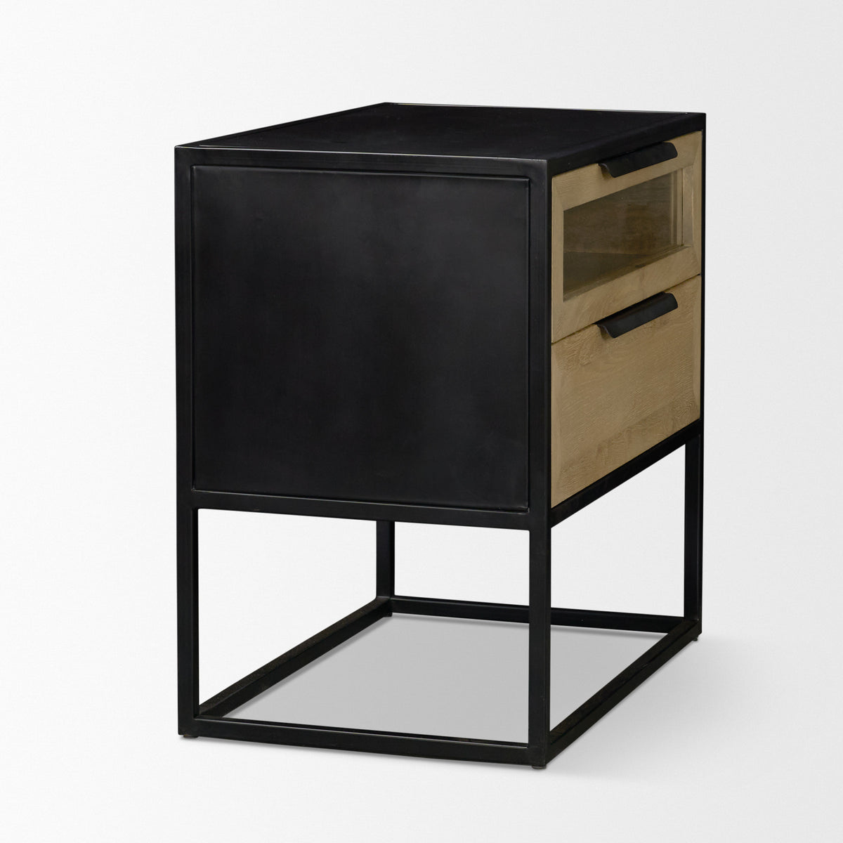 Sloan Light Brown/Black Side Table