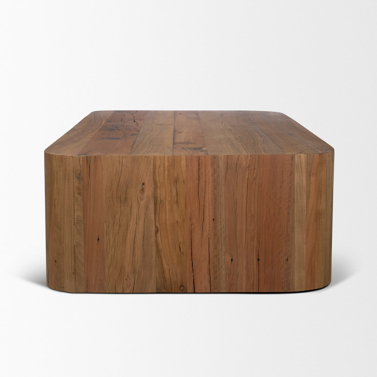 Dunmore Brown Solid Wood Rectangular Open Shelf Coffee Table