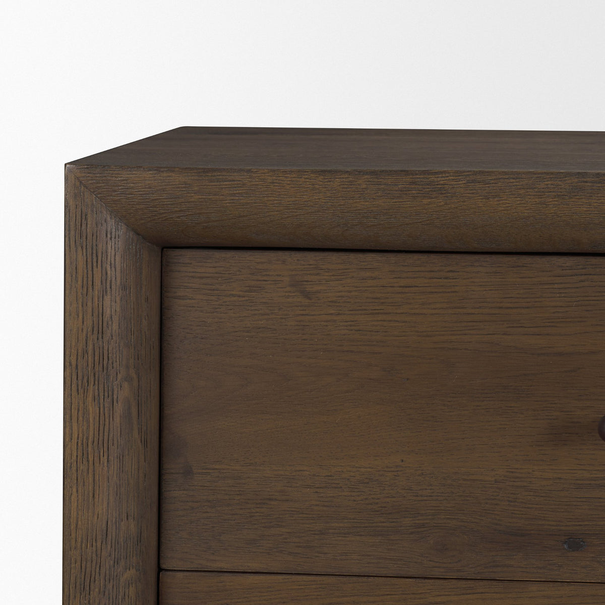 Belford Dark Brown 6-Drawer Oak Wood Dresser