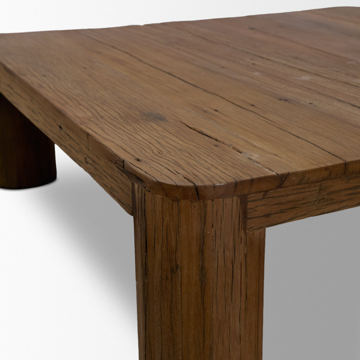 Hewitt Brown Square Smooth Reclaimed Wood Coffee Table