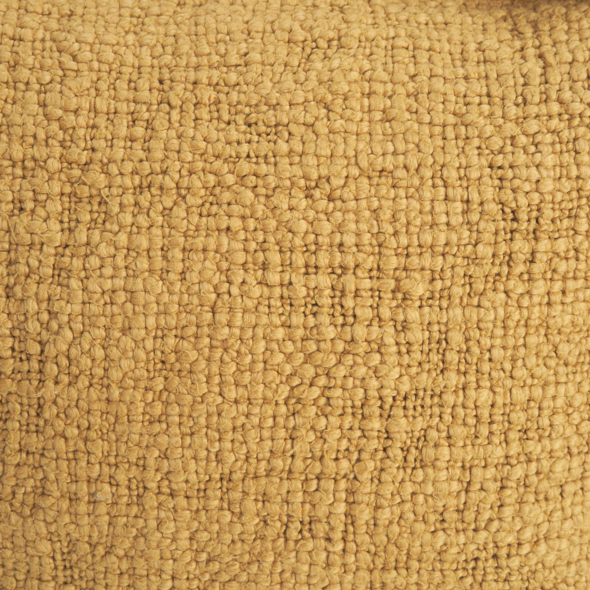 Kambal Mustard 20x20 Cotton Pillow Cover with Down Filler