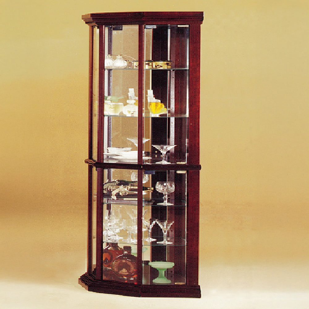 Huxley Cherry Curio Cabinet (Corner)