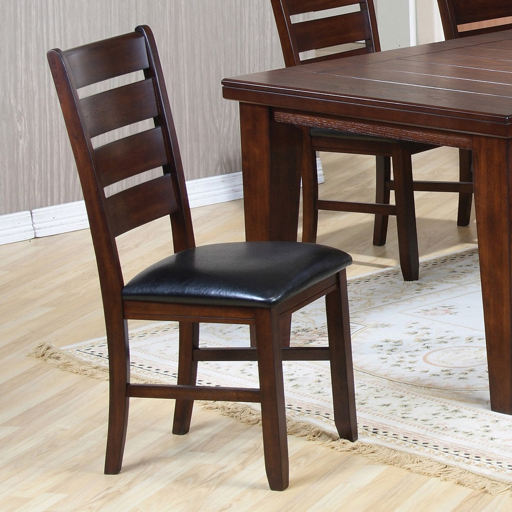 Urbana Black/Cherry Side Chair (Set of 2)