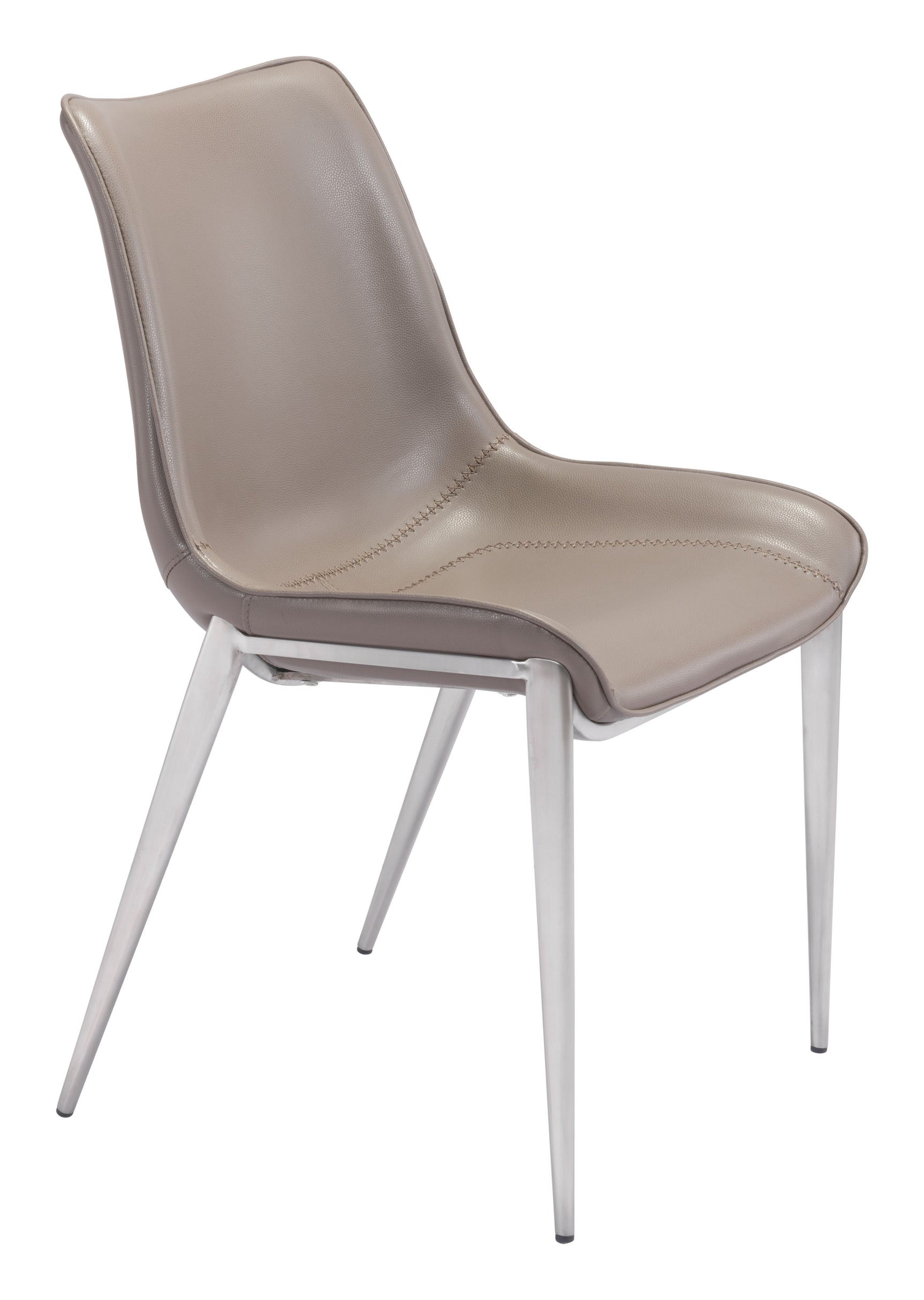 Magnus Brown & Silver Dining Chair (Set of 2)