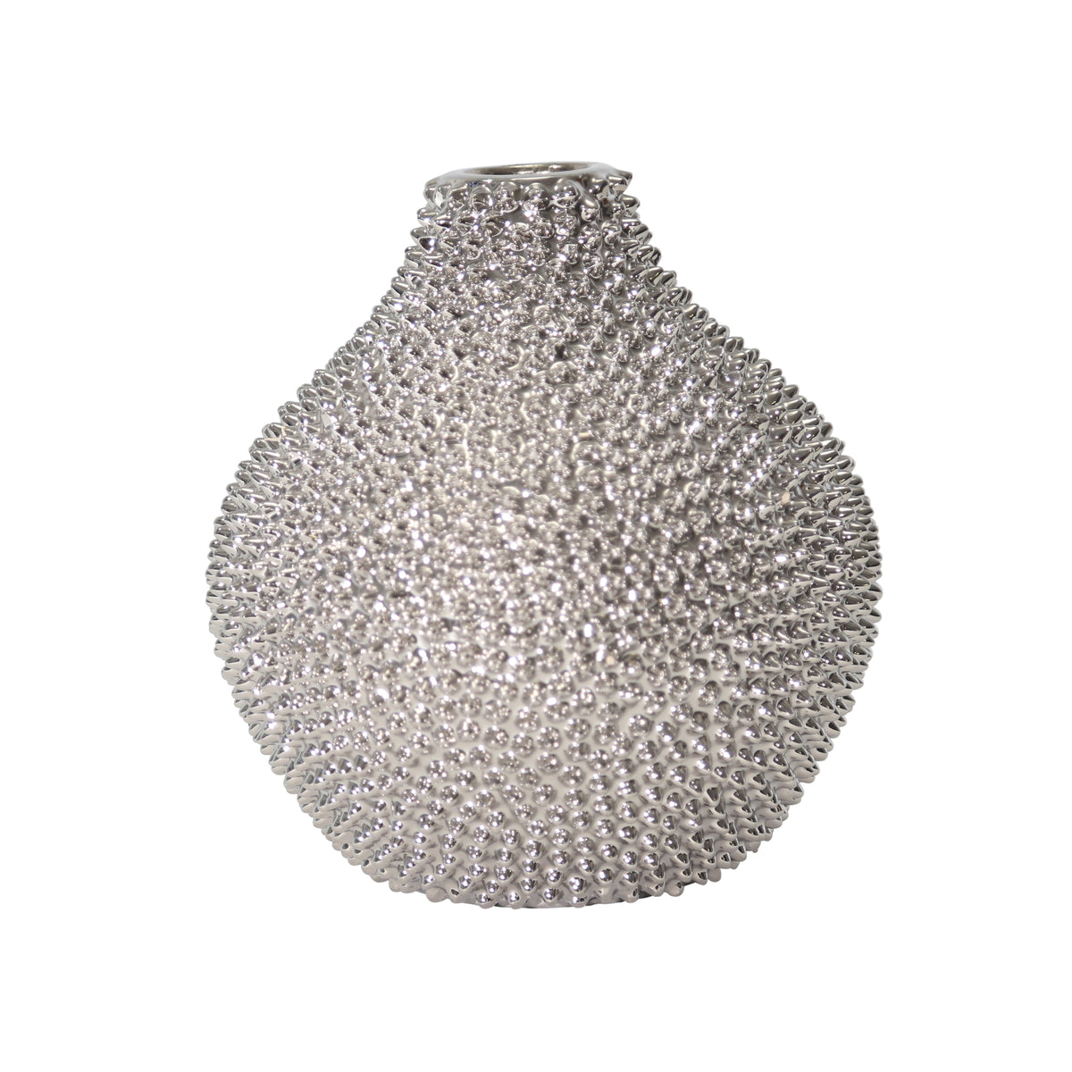 Sargent Silver Spiked Ceramic Vase