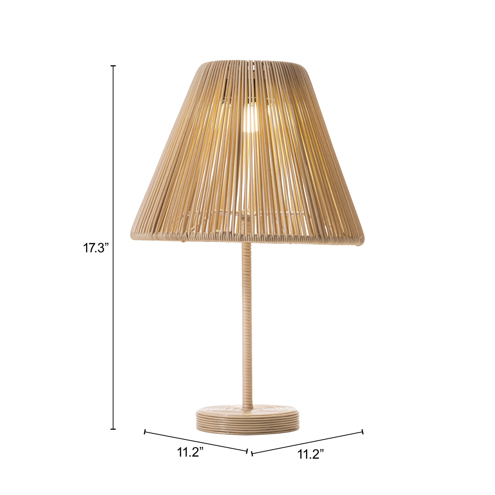 Lumika Beige Solar Table Lamp