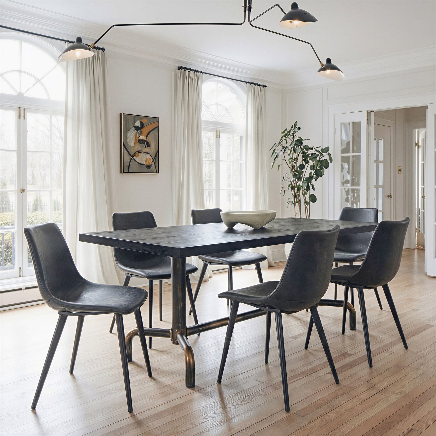 Daniel Vintage Black Dining Chair (Set of 2)
