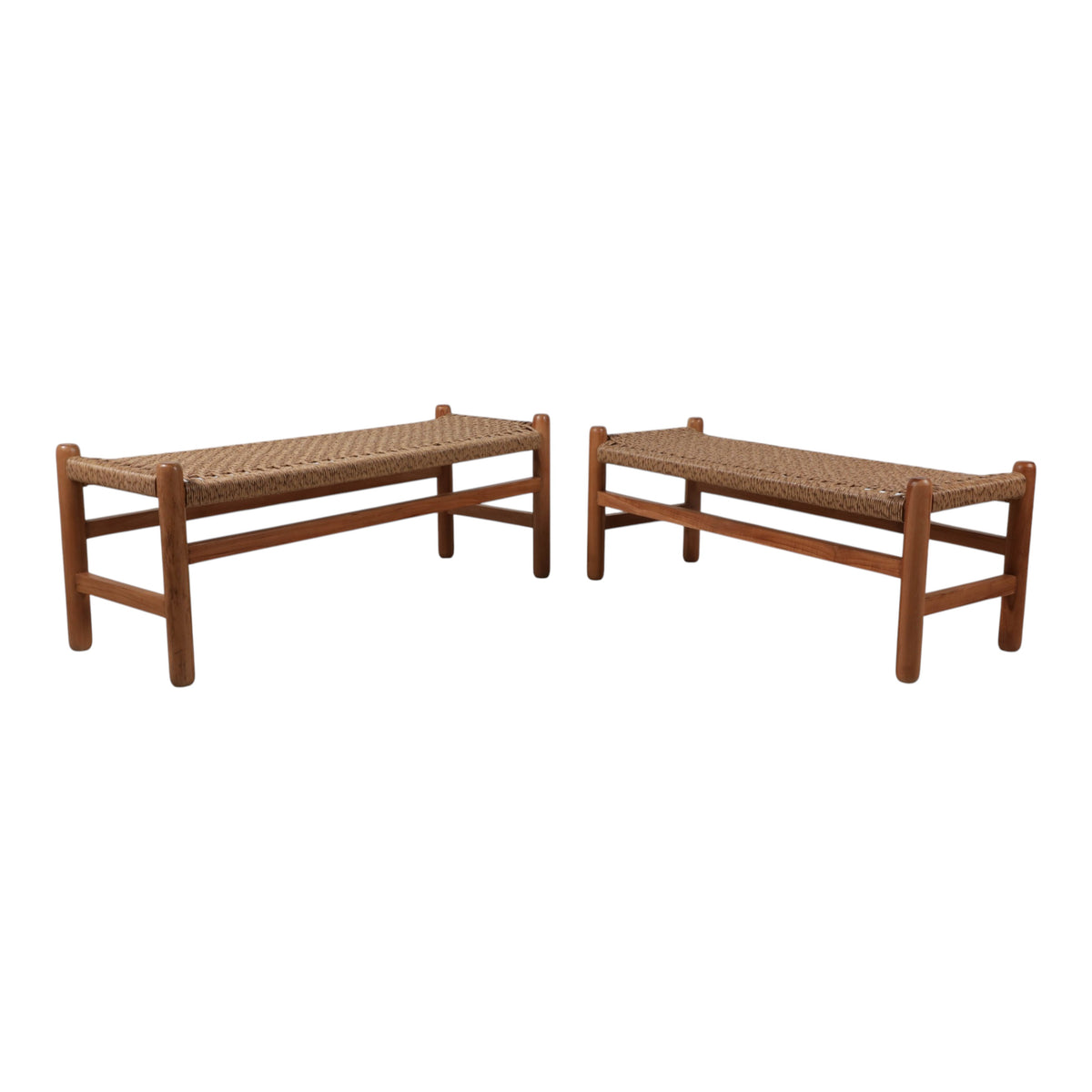 Ramonaton Tan/Brown Benches (Set of 2)