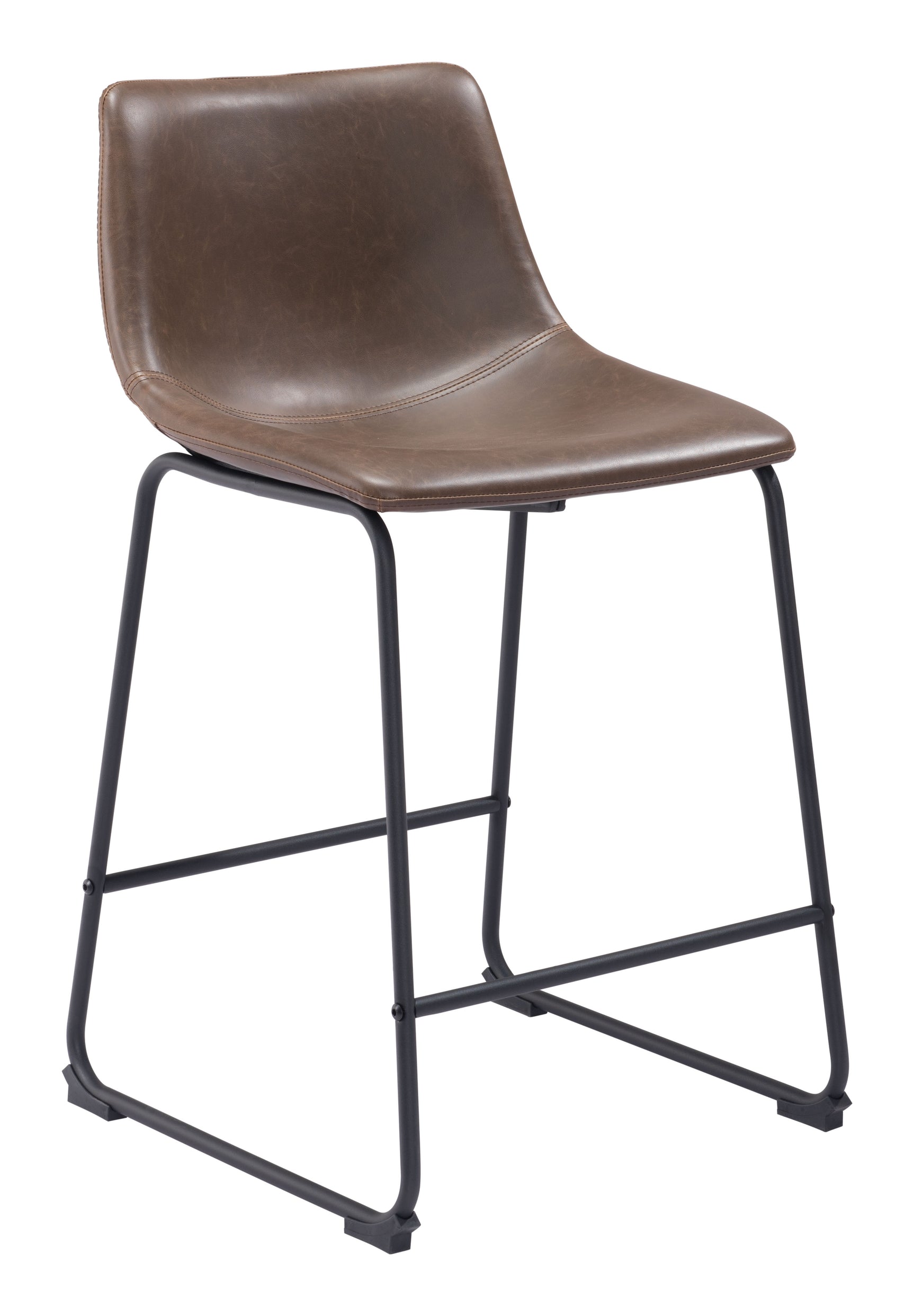 Smart Vintage Espresso Counter Stool (Set of 2)