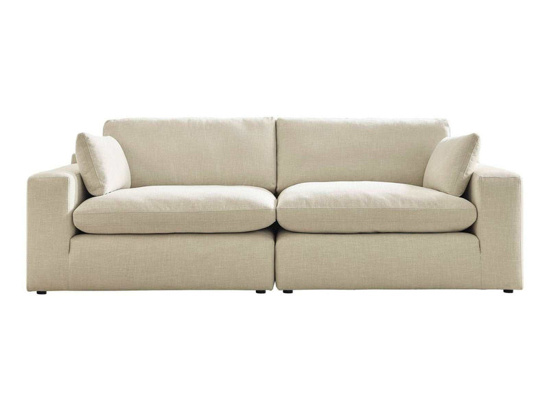 (Online Special Price) Elyza Linen 2pc Sectional Loveseat - Ornate Home