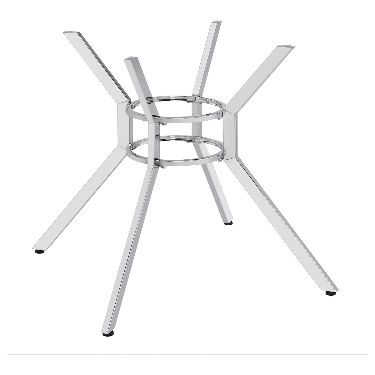Steele Chrome Spoke Metal Dining Table Base