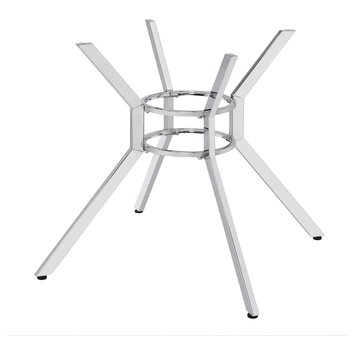 Steele Chrome Spoke Metal Dining Table Base