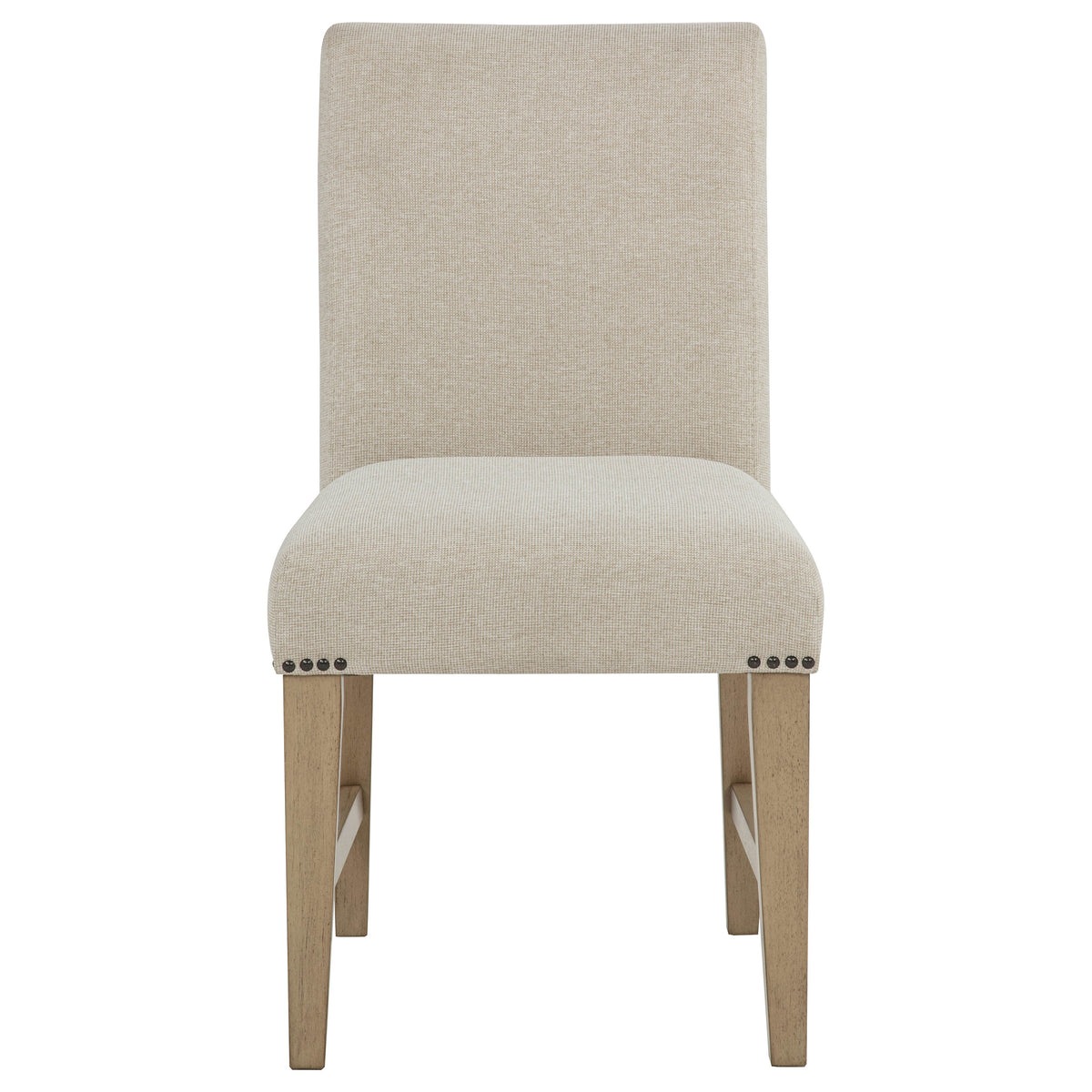 Naser Beige And Light Oak 5-Piece 48-inch Round Dining Table Set