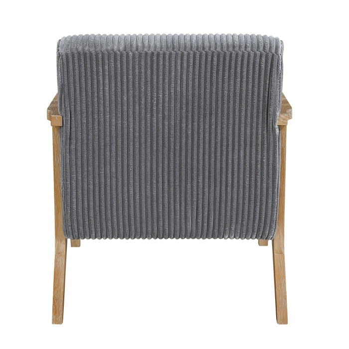Chevron Gray Accent Chair