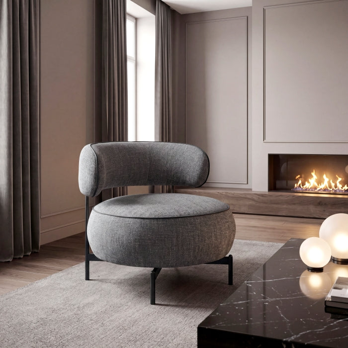 Encircle Gray Swivel Chair