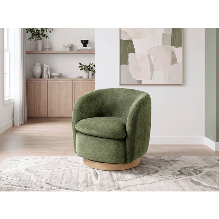 Synova Walnut Swivel Chair