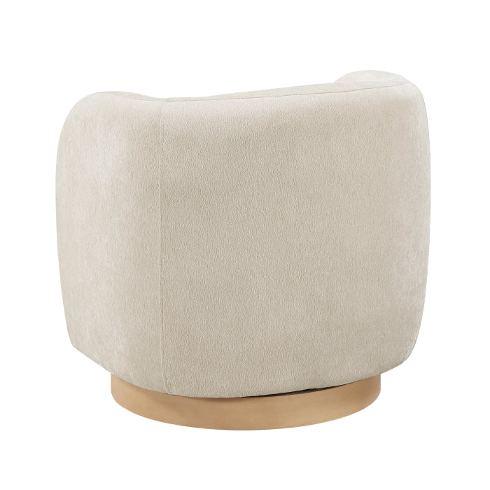 Synova Beige Swivel Chair