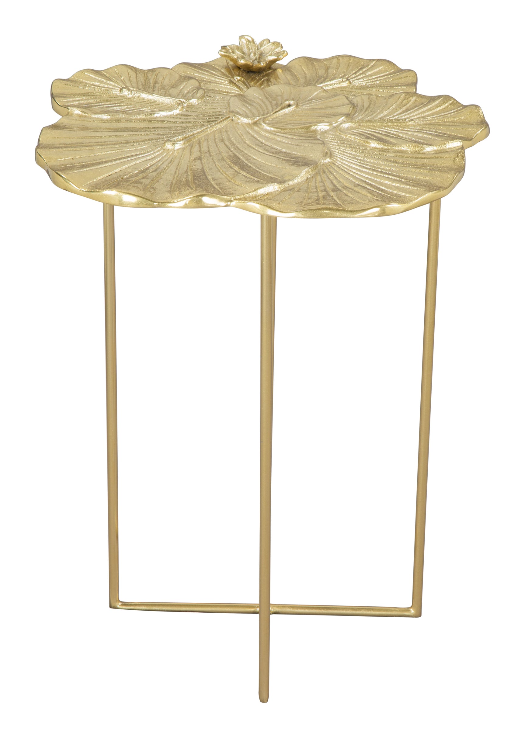 Lotus Gold Side Table