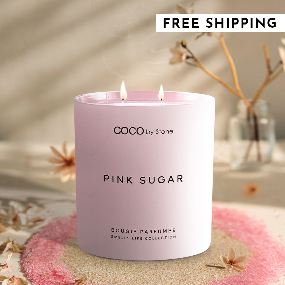 11oz Smells Like Pink Sugar Rock Crystal Candle - Ornate Home