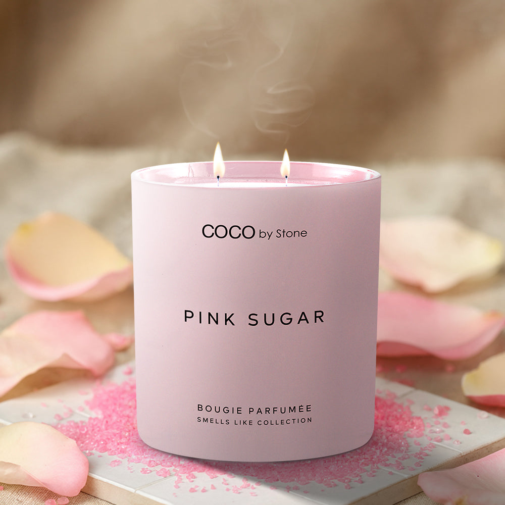 11oz Smells Like Pink Sugar Rock Crystal Candle - Ornate Home